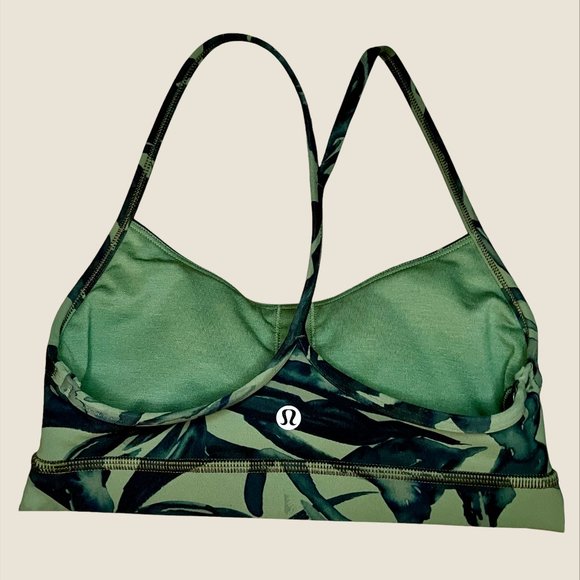 Lululemon Green Flow Y Nulu Bra Size 4 - Picture 3 of 5